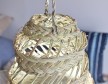Suspension lampe artisanale bohème fibres naturelles