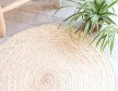 Tapis rond décoration naturel palmier